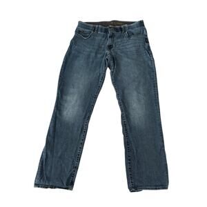 Lee Extreme Motion Elastic Waistband Medium Wash Jeans Mens Size 33X32